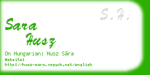 sara husz business card