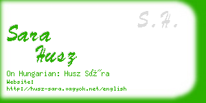 sara husz business card